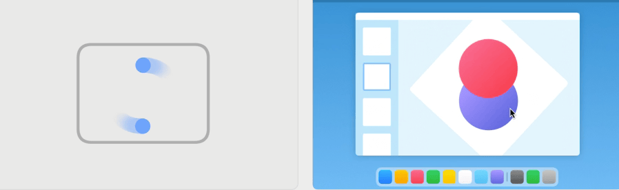 macOS 双指旋转操作演示