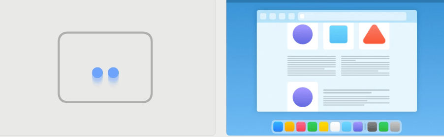 Macbook 触控板双指轻扫手势演示